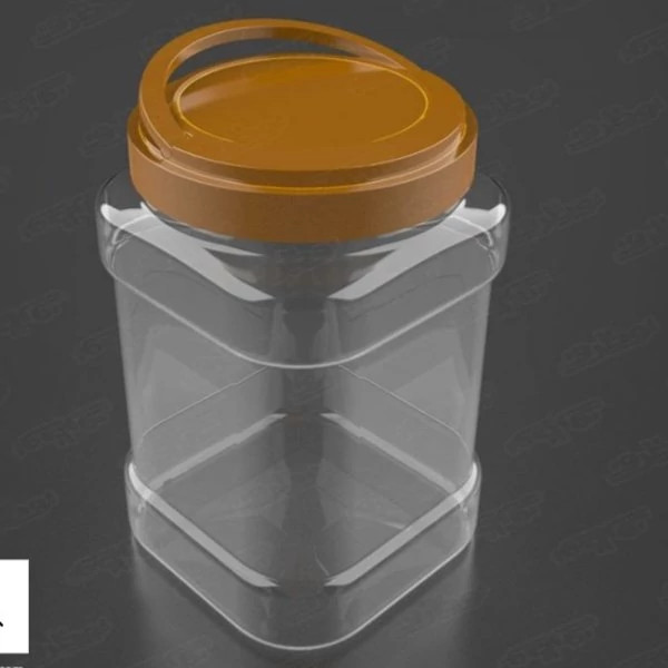 جار 3 کیلویی چهارگوش بادرب فانوسی-35عددی
