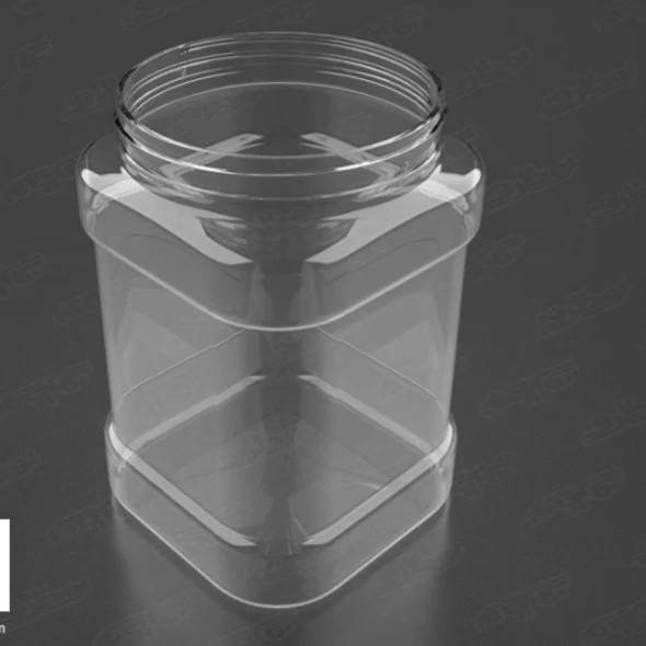 جار 3 کیلویی چهارگوش بادرب فانوسی-35عددی