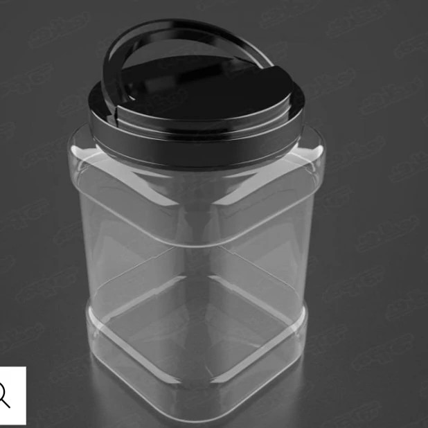 جار 3 کیلویی چهارگوش بادرب فانوسی-35عددی