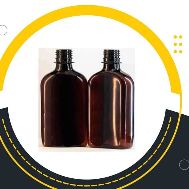 بطری250میل کتابی قهوه ای بادرب ساده-100عددی